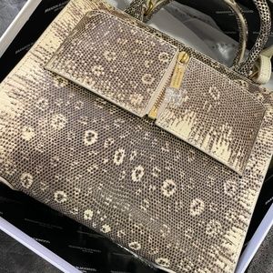 Brandon Blackwood / Lizard Top Handle Bag